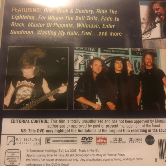 Metallica - Kill Em All to St. Anger (DVD, 2006) - Picture 5 of 8